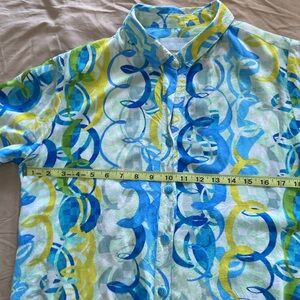 Jams World Blue and Yellow Patterned Shirt